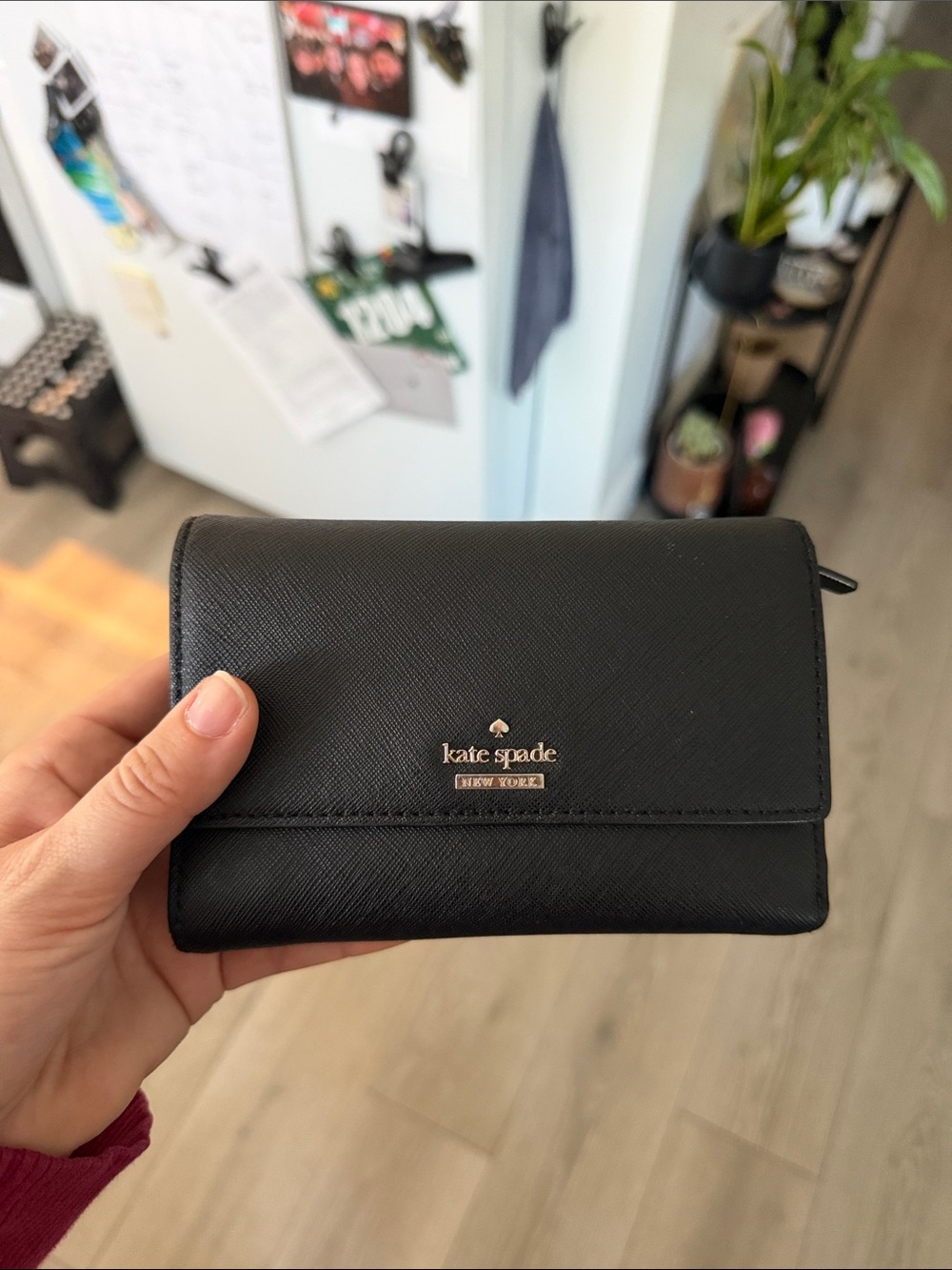 kate spade Black Saffiano Leather Wallet
